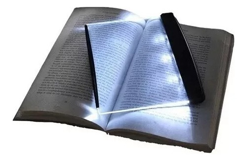 Luz Nocturna De Lectura Libro En Acrílico Para Viajes A Pila