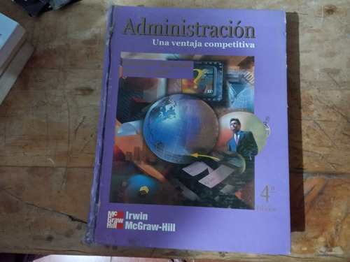 Libro Administración Una Ventaja Competitiva De Irwin Mcgraw