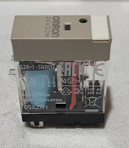 Relevador Industrial Omron 10 Pzs Mod.g2r-1-snd Dc24s 10a