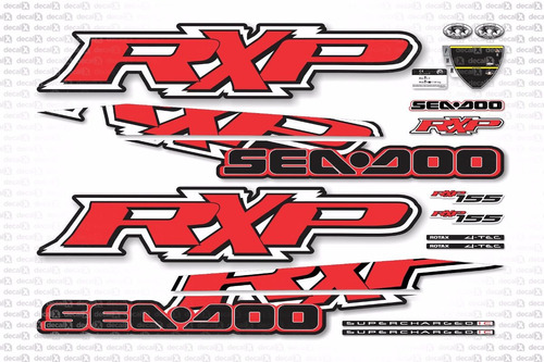 Kit Adesivo Jet Ski Sea Doo Rxp 155 Vermelho 2009 Sd7