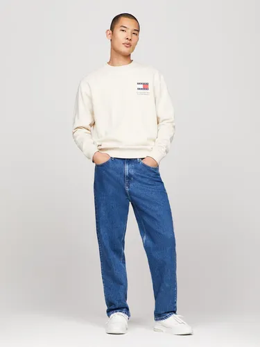 Polerón Essential Con Logo Beige Tommy Jeans