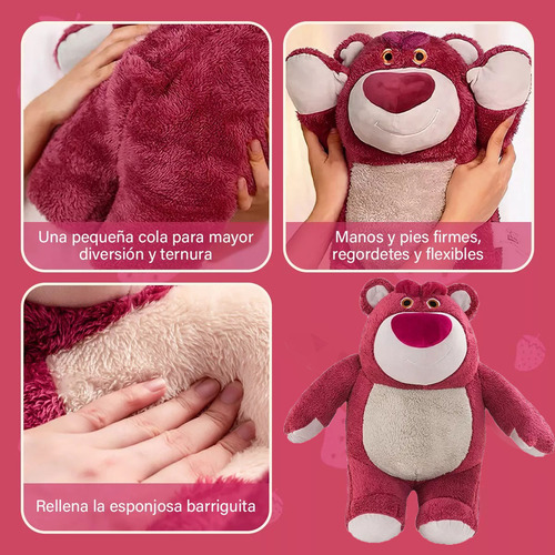 Peluche Oso Toy Story Lotso Olor A Fresa 27cm Teddy Bea Para Niños