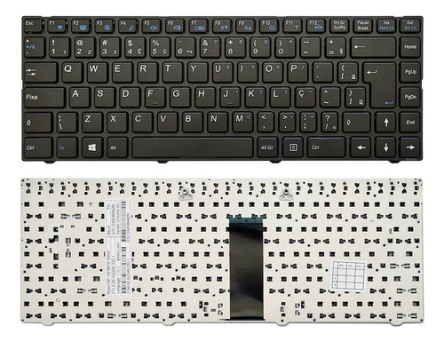 Teclado Para Notebook Itautec Mp-10f88pa-430 Com Moldura