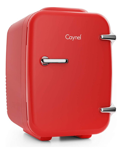 Mini Refrigerador Calentador Nevera 4l Portatil Rojo Caynel