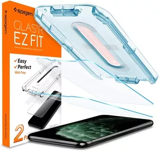 Mica Glass Protector Spigen Ezfit Para iPhone XS Max 6.5 2pc