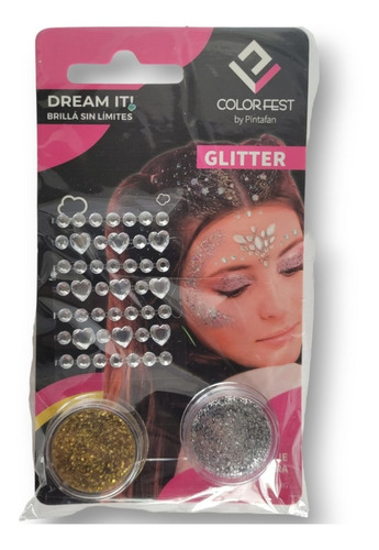 Mini Kit Pintafan Brilla Sin Limites Strass + Glitter Pasta