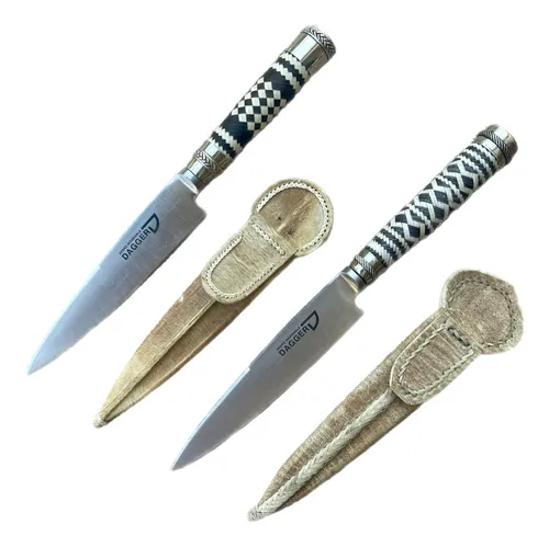 Cuchillo Verijero Alpaca & Tiento Beige