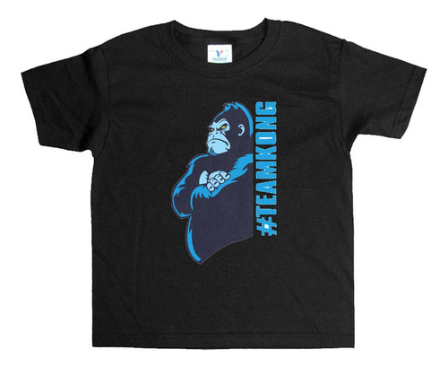 Remera Negra Niños King Kong R44