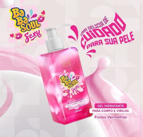 Kit C/24 Gel Hidratante Beijável P Corpo E Virilha Babasoul