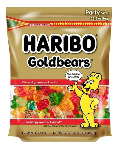 Haribo Goldbears Original Gummy Gomitas Americanas 816g