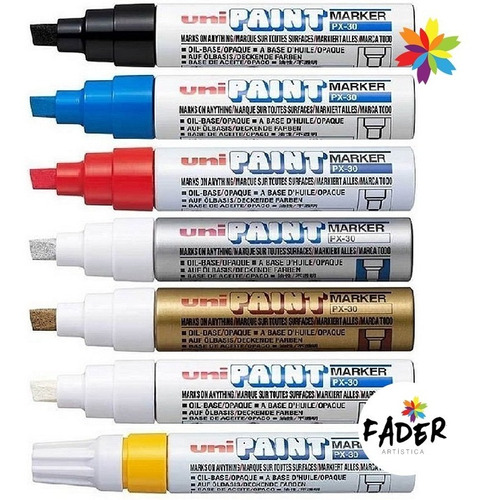 Marcador Al Esmalte Uni Ball Paint Px-30 Trazo 4,0 - 8,5mm