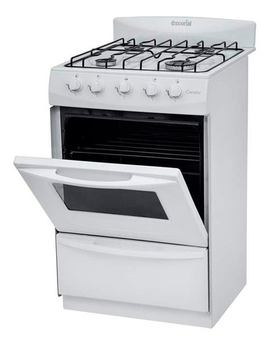 Imagen 1 de 7 de Cocina Gas Licuado Escorial Candor S2 Gl Blanca 4 Hornallas