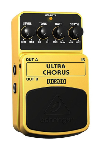 Imagen 3 de 4 de Pedal de efecto Behringer Ultra Chorus UC200 amarillo