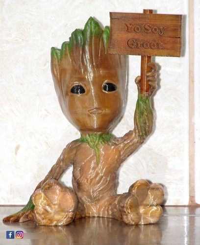 Baby Groot - Elaborado Por Impresión 3d, 15.5cm