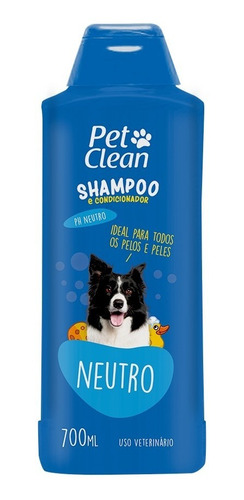 Shampoo Para Cachorros E Gatos Neutro Pet Clean 700ml