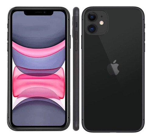 Apple iPhone 11 64 Gb Negro ( Reacondicionado Ceritificado ) Grado A - Bateria Excelente - Liberado (Reacondicionado)