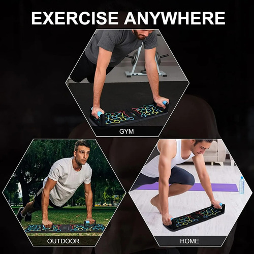Tablero De Ejercicios Flexiones Portatil Tabla Lagartijas