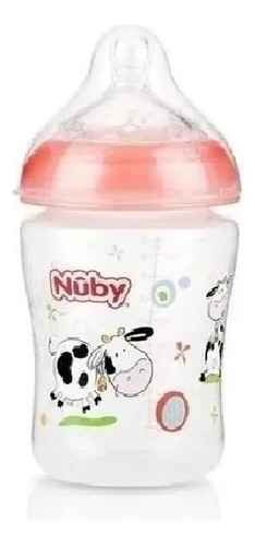 Mamadera Nuby Natural Touch - 360ml Color Naranja