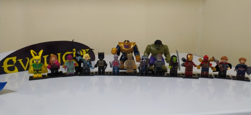 16 Legos Avengers Hulk Capitan America Iron Man Spiderman