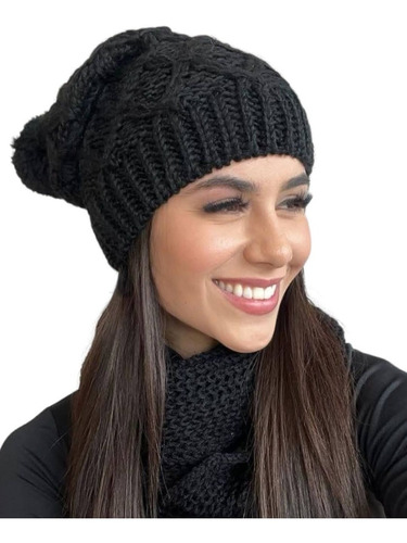 Gorro Adulto Touca De Lã Inverno Alongada Blogueira 