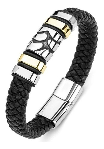 Pulsera Cuero Hombre Mujer Broche Magnetico Elegante