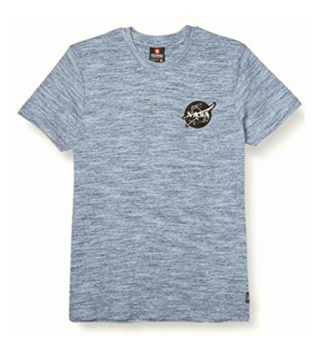 Southpole Manga Corta Para Hombre, Azul, (blue Texture),