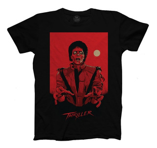 Camiseta De Michael Jackson Thriller Adultos Niños Algodón