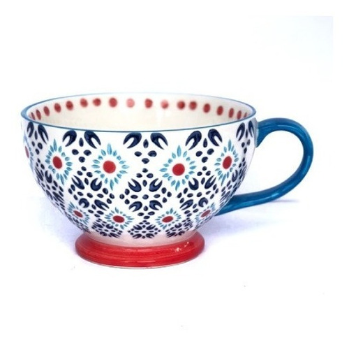 Taza Mug Cerámica Pintada Colores