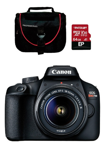 Canon Eos Rebel T7 + Lente 18-55mm Is Ii + Memoria 64 Gb