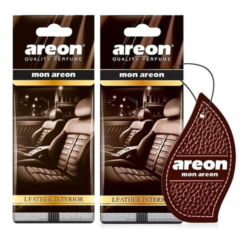 2 perfumes aromatizadores para automóviles con olor | Areon Leather