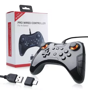 Control Para Nintendo Switch Pro Controller Joystick C/cable