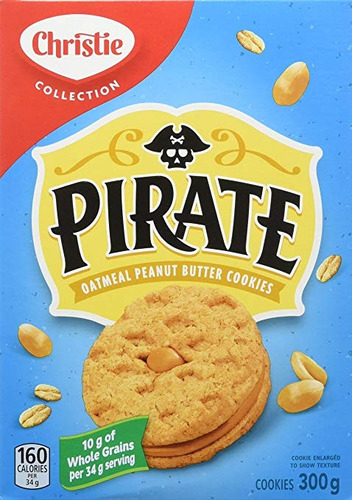 Mantequilla De Cacahuete Galletas De Avena Pirata - 350g