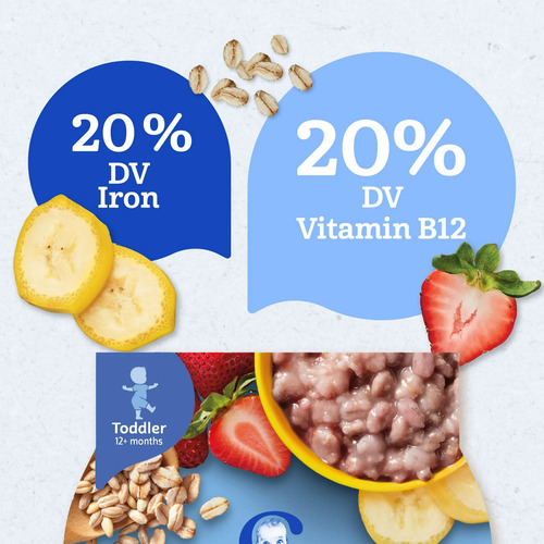 Gerber Alimento P/niños Cereal Avena Sabor Fresa-plátano 4pz