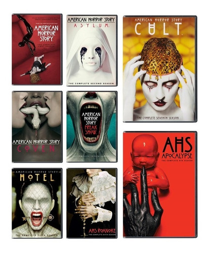 American Horror Story Paquete Temporadas 1 - 8 Dvd