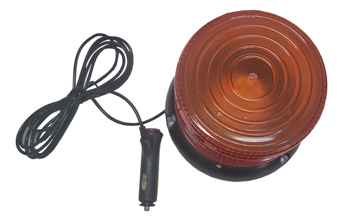 Torreta 70 Hiper Led Mica Ambar Flash Giratoria Iman 12-36v
