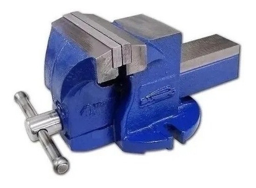 Morsa De Banco Barbero 4 PuLG Azul Prof Con Yunque + Cepillo