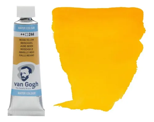 水彩画　金色の風 Tinta Aquarela Talens Van Gogh Indian Yellow 244 10ml | MercadoLivre