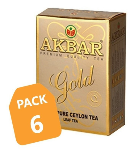 Akbar Té Negro Gold 500 Gr (pack 6) / Qtq