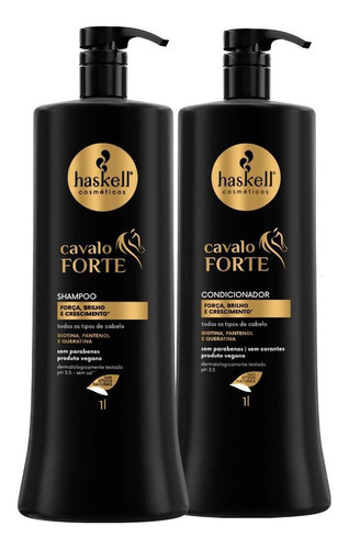  Kit Haskell Cavalo Forte Crescimento E Força 1l Sh E Cond