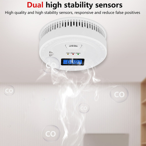 I Alarma De Gas Doble Y Detector De Humo, Humo De Monóxido