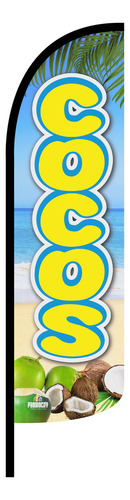 Funda Para Bandera Publicitaria Cocos Playa (4x1 Mts)