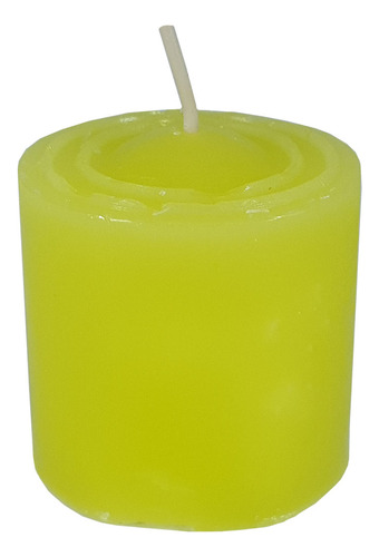 Vela Perfumada Com Aroma De Capim-limão - Cor Verde Claro Fragrância Limão Liso