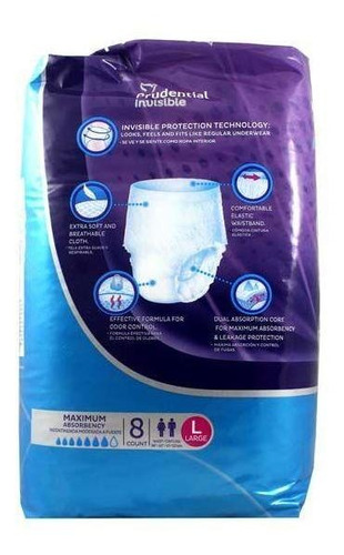 Imagen 2 de 4 de Prudential Invisible Moderate Talla G Con 8