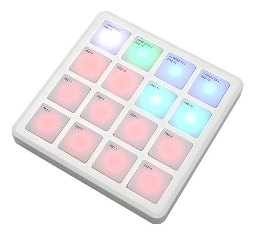 Controlador Midi Portátil Sem Fio M-vave 16 Pads Pocket Pad
