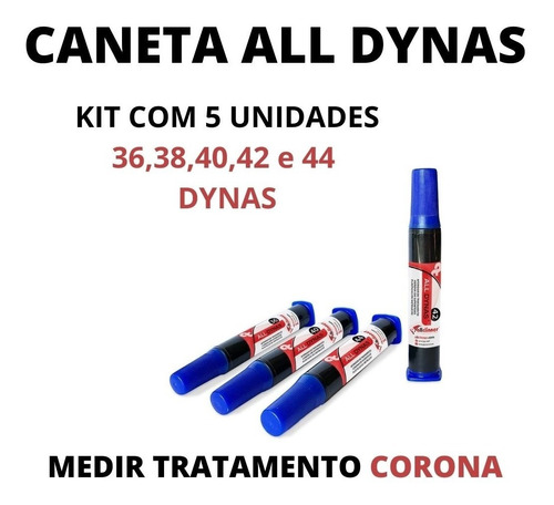 Kit Caneta Para Aferir Tratamento Corona ( 5 Canetas)