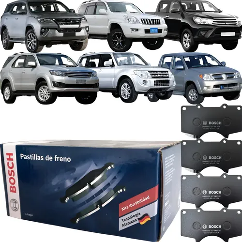 Pastilha De Freio Dianteira Bosch Pajero Hilux Land Cruiser