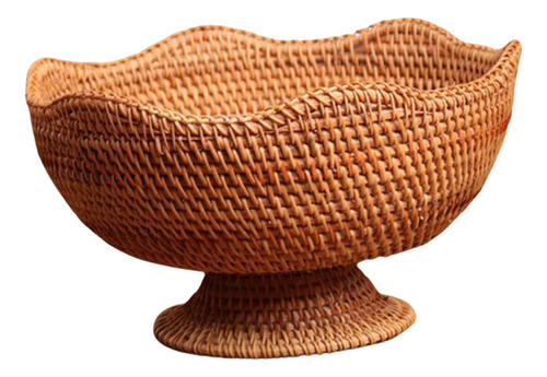 Frutero De Ratán, Cesta Para Servir Aperitivos Y Medio