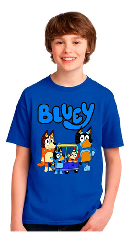 Camiseta Remera Bluey Bingo En 2 Diseños Y Varios Colores