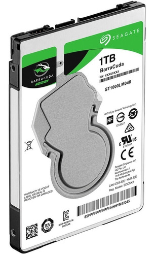 Disco Duro Seagate St1000lm048, 1tb, Sata 6.0 Gb/s, 5400 Rpm