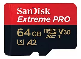 Cartão Memória 64gb Micro Sd Extreme Pro 170mbs Sandisk Nfe